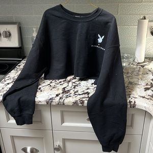 Missguided x PlayBoy collab, size medium cropped sweater